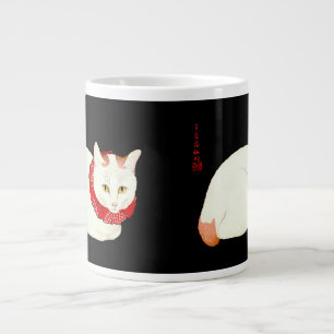 Grande Tasse Chat japonais blanc et gingembre