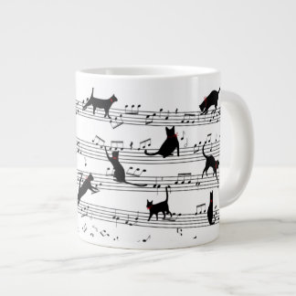 Grande Tasse Chat Jouer Note Musique, Chat Musique, Cadeau Chat