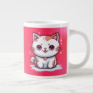 Grande Tasse Chat Mignon de Style Kawaii Clipart