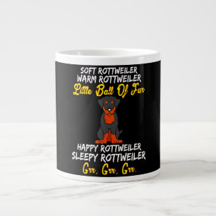 Grande Tasse Chauffage doux rottweiler petite boule de fourrure
