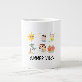 Grande Tasse chemise de vibes d'été mignon pour les enfants.