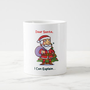 Grande Tasse Cher Père Noël, Je Peux Expliquer - Noël Drôle
