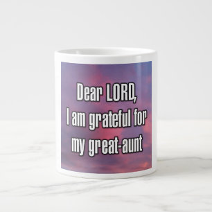 Grande Tasse Cher SEIGNEUR, je suis reconnaissant pour ma grand