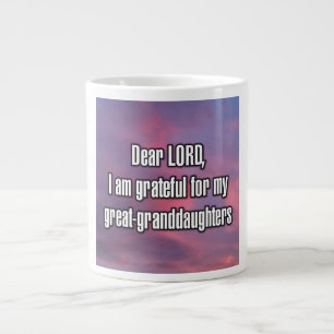 Grande Tasse Cher SEIGNEUR, je suis reconnaissant pour mes arri