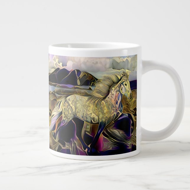 Grande Tasse Cheval islandais Art déco (Droite)