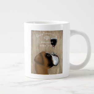Grande Tasse Chien Au Vin Boxer