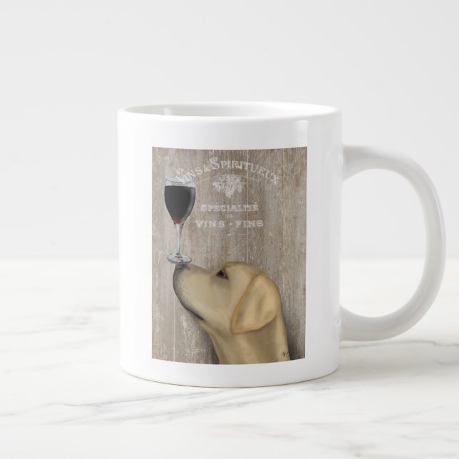 Grande Tasse Chien Au Vin Jaune Labrador (Droite)