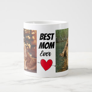 Grande Tasse Chien Maman..Personnalisé deux photo & texte