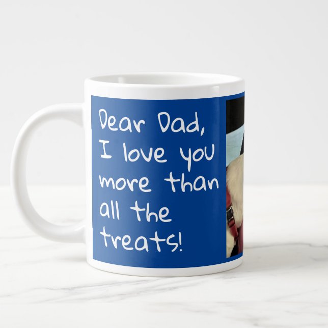 Grande Tasse Chien Papa Tous Les Traitements Photo (Gauche)