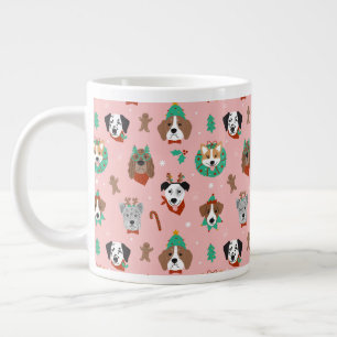 Grande Tasse Chiens de Noël en Accessoires de vacances Motif