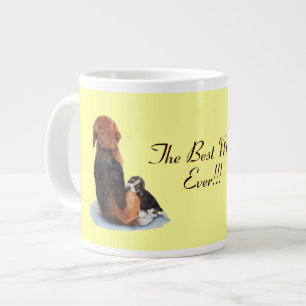 Grande Tasse chiot très mignon chien beagle bouddin maman chien