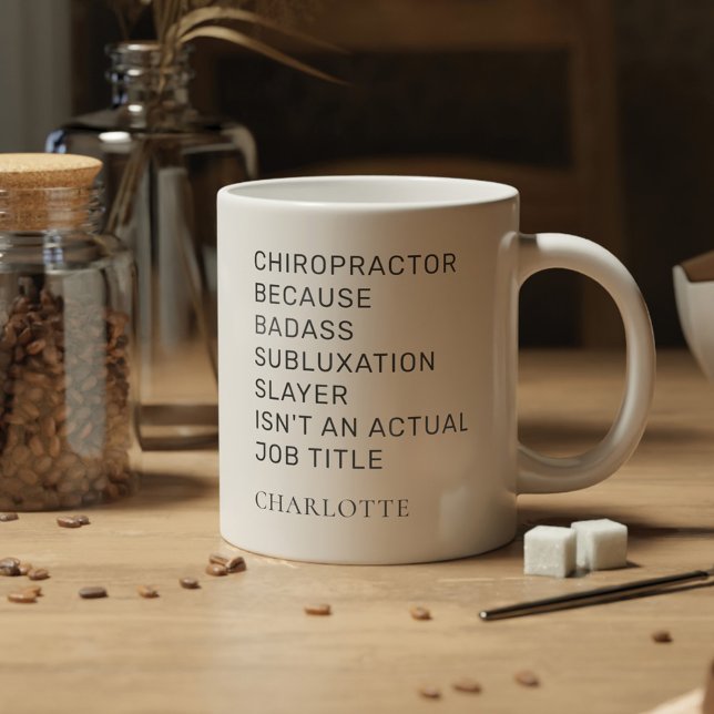Grande Tasse Chiropraticien Parce Que Subluxe Couche Anniversai (Créateur téléchargé)