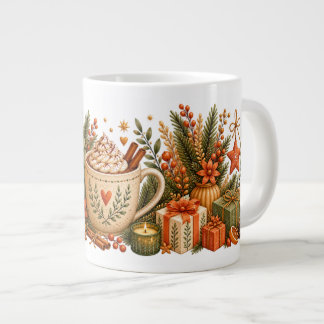 Grande Tasse Chocolat Chaud de Noël Botanique Cosy