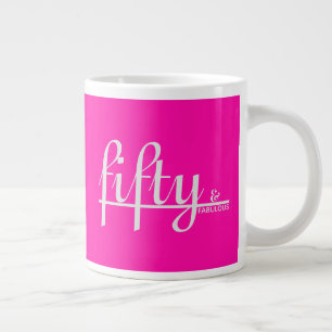 Grande Tasse cinquantenaire et fabuleux rosé chaud Joyeux 50e a