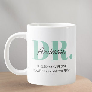 Grande Tasse Citation Drôle de Nom Personnalisé Diplôme de Doct