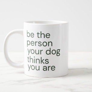 Grande Tasse Citation Minimaliste pour Amoureux de Chiens