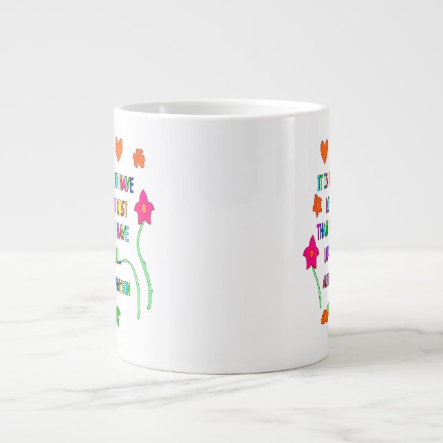 Grande Tasse Citation Motivationnelle Coupe de café (Devant)