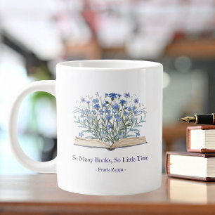 Grande Tasse Citation personnalisée Fleurs bleues qui poussent 