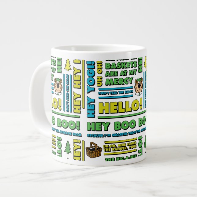 Grande Tasse Citations de pique-nique de Yogi Bear et Motif d'e (Devant gauche)