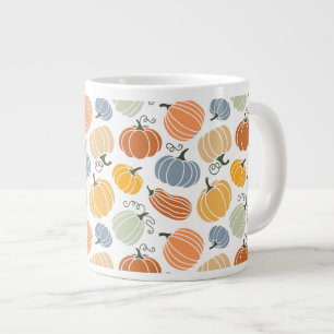 Grande Tasse Citrouille coloré Motif gourd 