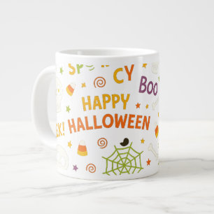 Grande Tasse Citrouille éffrayant et amusant - Motif Halloween 