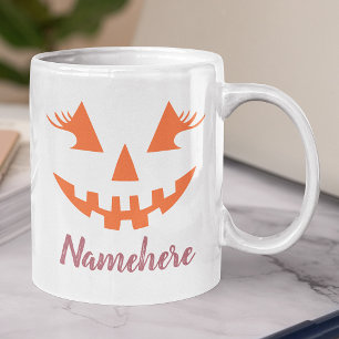 Grande Tasse Citrouille personnalisée Jack O Lantern Halloween