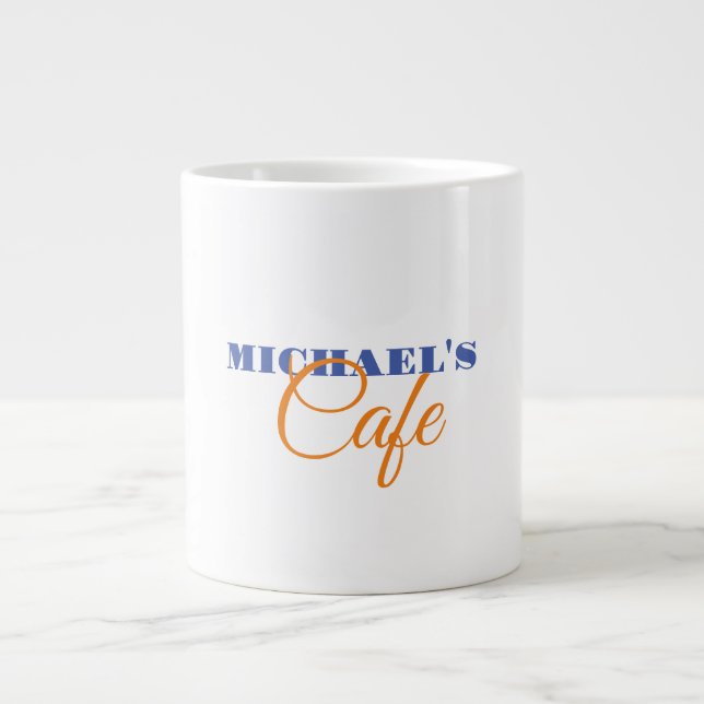 Grande Tasse Classic Plain Simple Clean Nom professionnel (Devant)