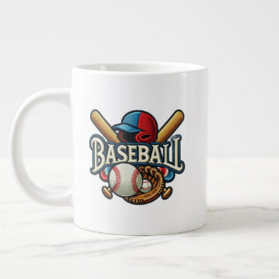 Grande Tasse Classique Baseball Essentials / Stylish Retro Lege