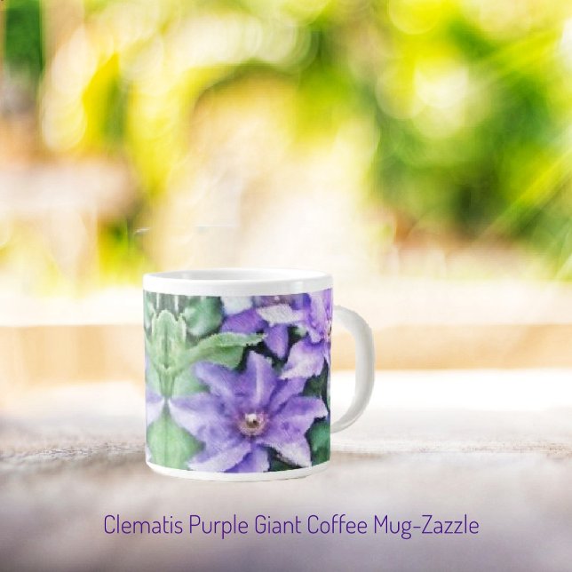 Grande Tasse Clematis violet (Créateur téléchargé)