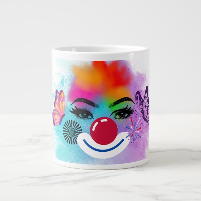 Grande Tasse Clown et maquillage (Devant)