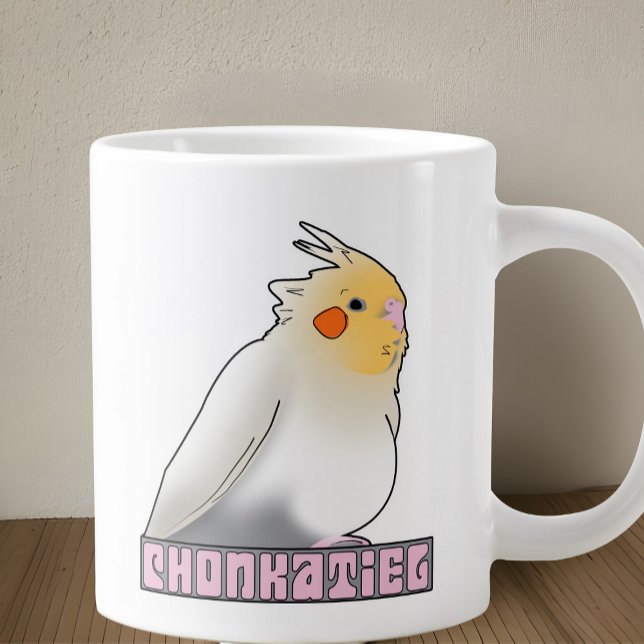 Grande Tasse Cockatiel Funny Chonky Animal de compagnie Bird Pa (Funny cockatiel mug
)