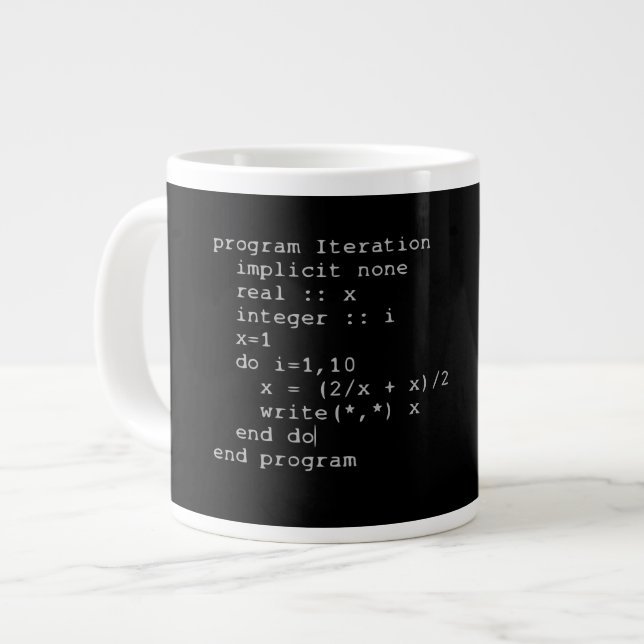 Grande Tasse Code source Fortran (Devant gauche)