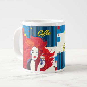 Grande Tasse Coffee Cup Beaititititity Mode femme POP-ART tenda
