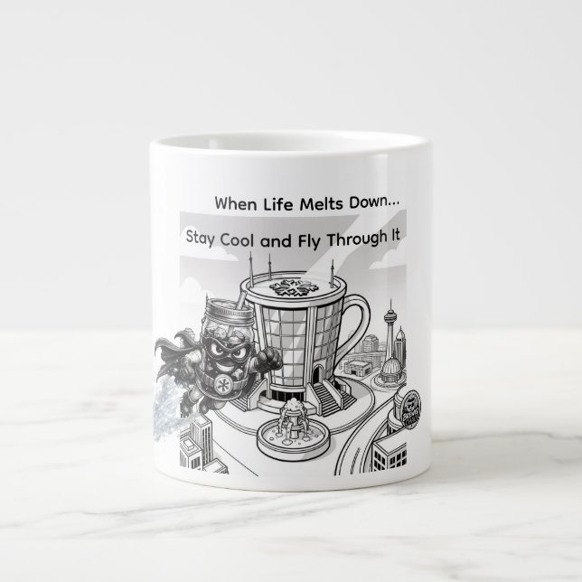 Grande Tasse Cold Brew Cruiser – Quand la vie fond, restez cool (Devant)