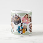 Collage photo géométrique 9 Image Sage Vert