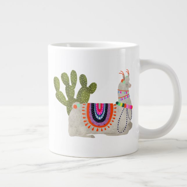 Grande Tasse Collection Llamarama | Llamas souriantes (Droite)