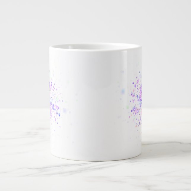 Grande Tasse Colorful Abstract Neon Splash (Devant)