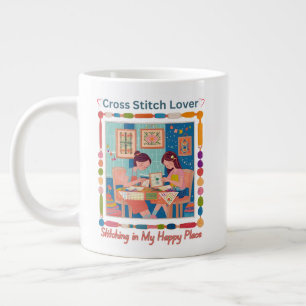 Grande Tasse Compagnon de Point de Croix