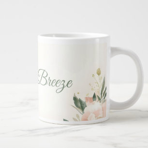 Grande Tasse Conception de boue Mariage Blush & Breeze - Élégan