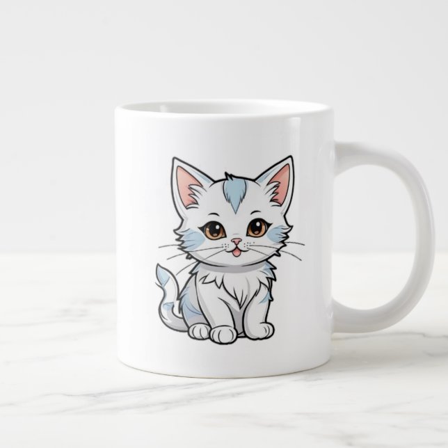Grande Tasse Conception de dessin en ligne de bande dessinée de (Droite)