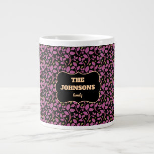 Grande Tasse Conception de nom de famille botanique rose person