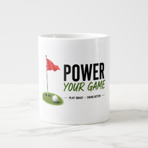 Grande Tasse Conception de typographie de style de vie de golf