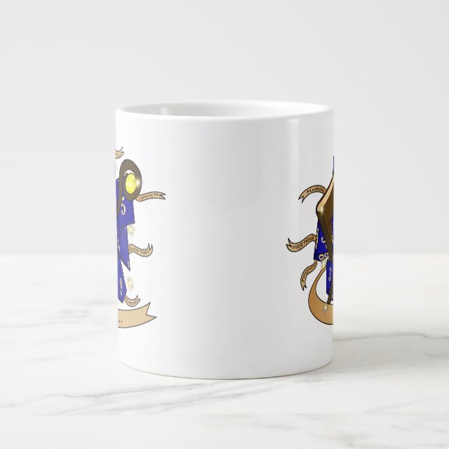Grande Tasse Conception des dés de l'Assistant (Devant)