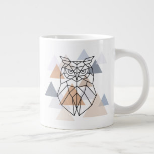 Grande Tasse Conception géométrique de la Chouette