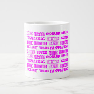 Grande Tasse Conception moderne rose Cool 4 Grandmères Positiv
