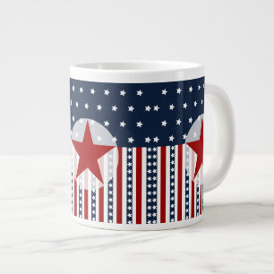 Grande Tasse Conception patriotique de drapeau américain de