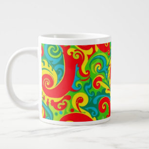 Grande Tasse Conception psychédélique colorée