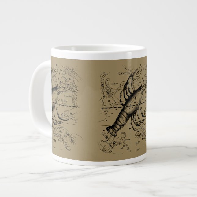 Grande Tasse Constellation du cancer par Hevelius vers 1690 (Devant gauche)