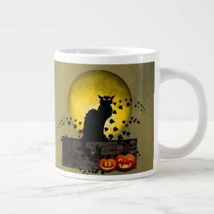 Grande Tasse Conversation Noir Halloween