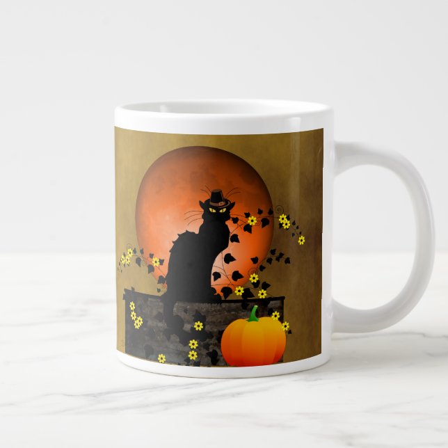 Grande Tasse Conversation Noir Thanksgiving (Droite)